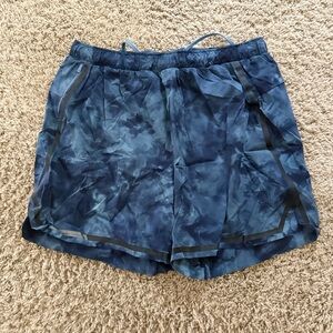 Blue Camo Lululemon Athletic Shorts